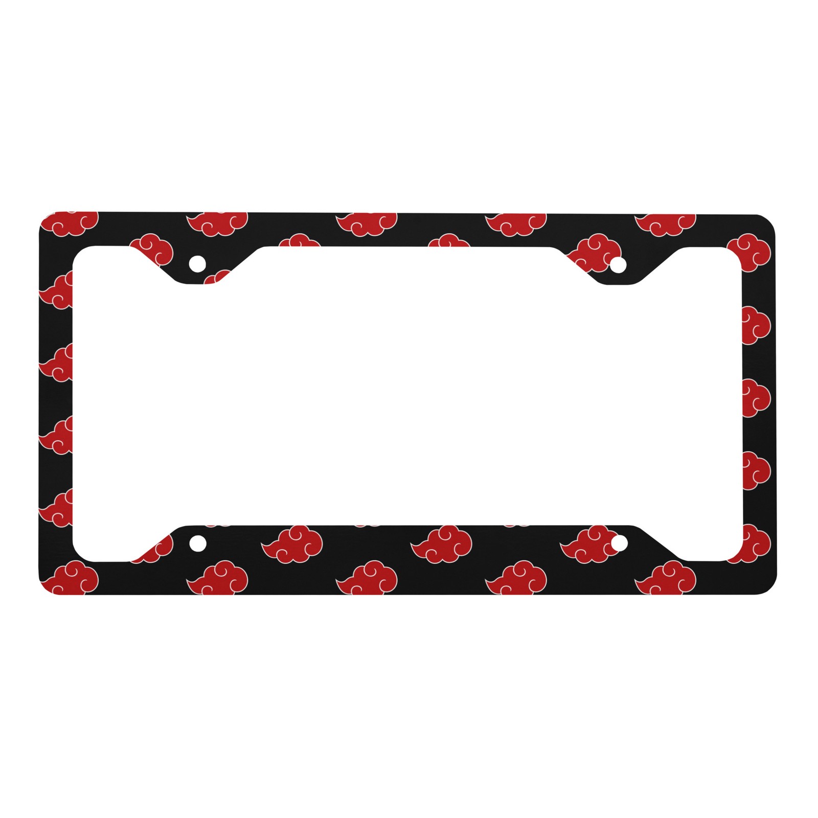 Red Cloud Anime Metal License Plate naruto license plate Akatsuke