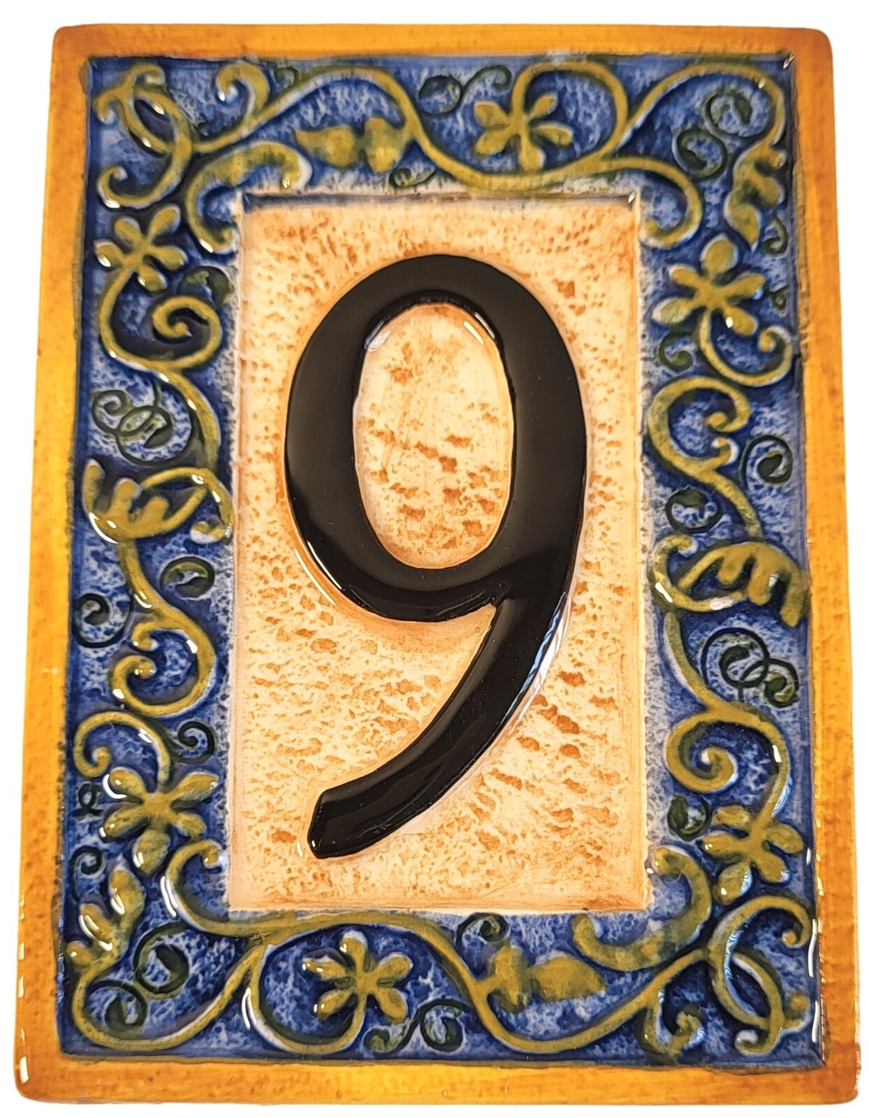 Grasslands Road Decorative Address House Numbers Tiles Magnetic Ceramic Plaques