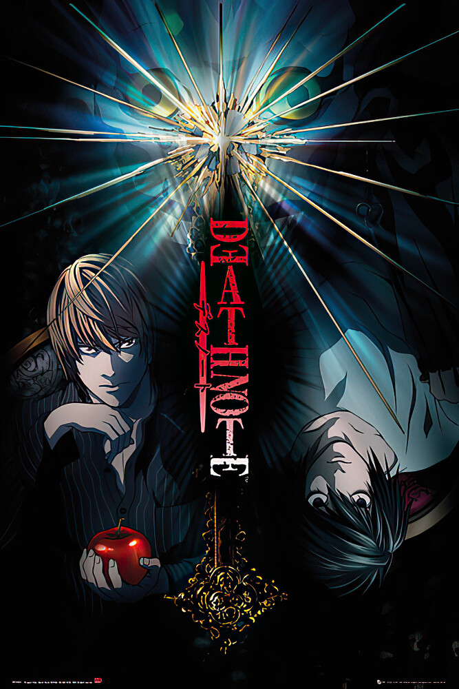 Death Note – Manga / Anime TV Show Poster / Print (Duo – Light Vs. L)