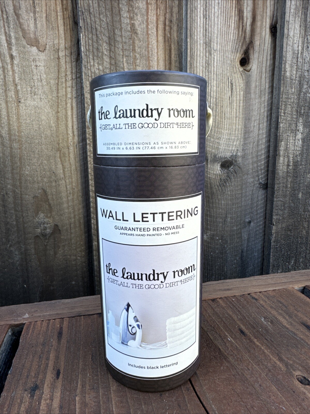 Free Shipping! Wall Quotes “The Laundry Room”~ “Get All The Good Dirt Here” New
