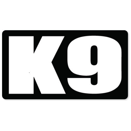 K9 K-9 unit police guard dog car bumper sticker 5″ x 3″