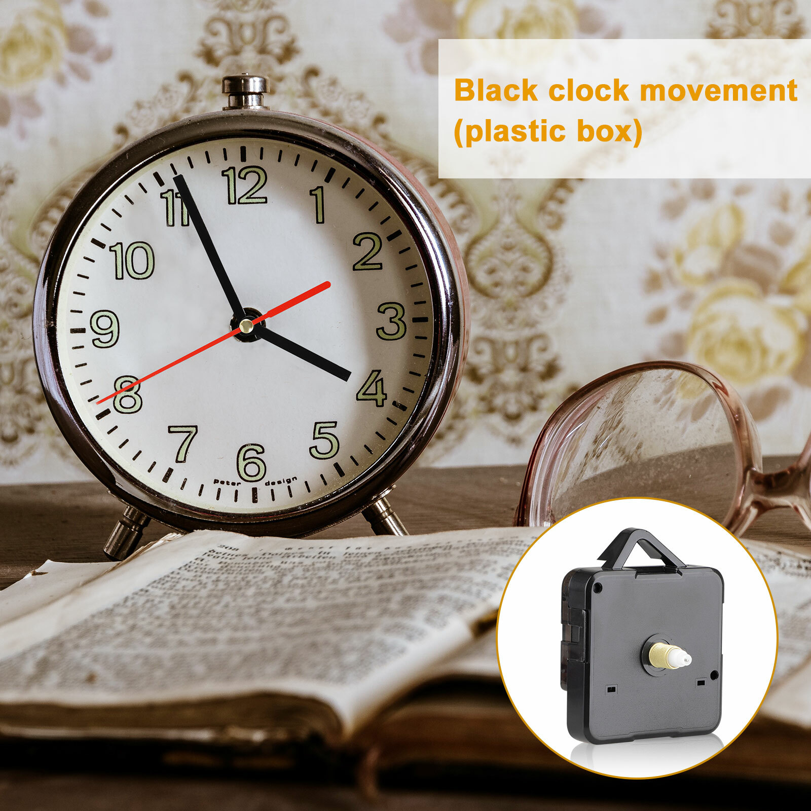Clock Movement Mechanism Quartz Wall DIY Hands Repair Replacement Tool Parts Kit
