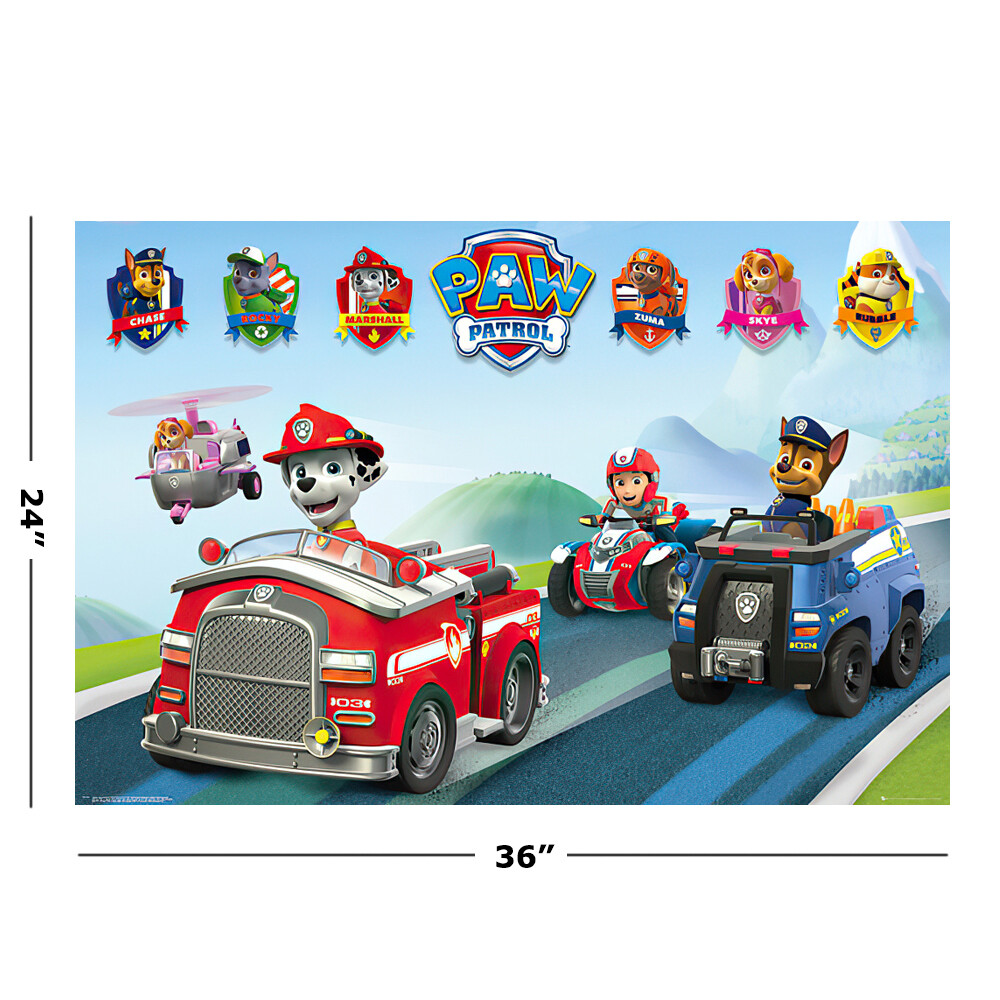 Paw Patrol – TV Show Poster / Print (Cars) (Size: 36″ X 24″)