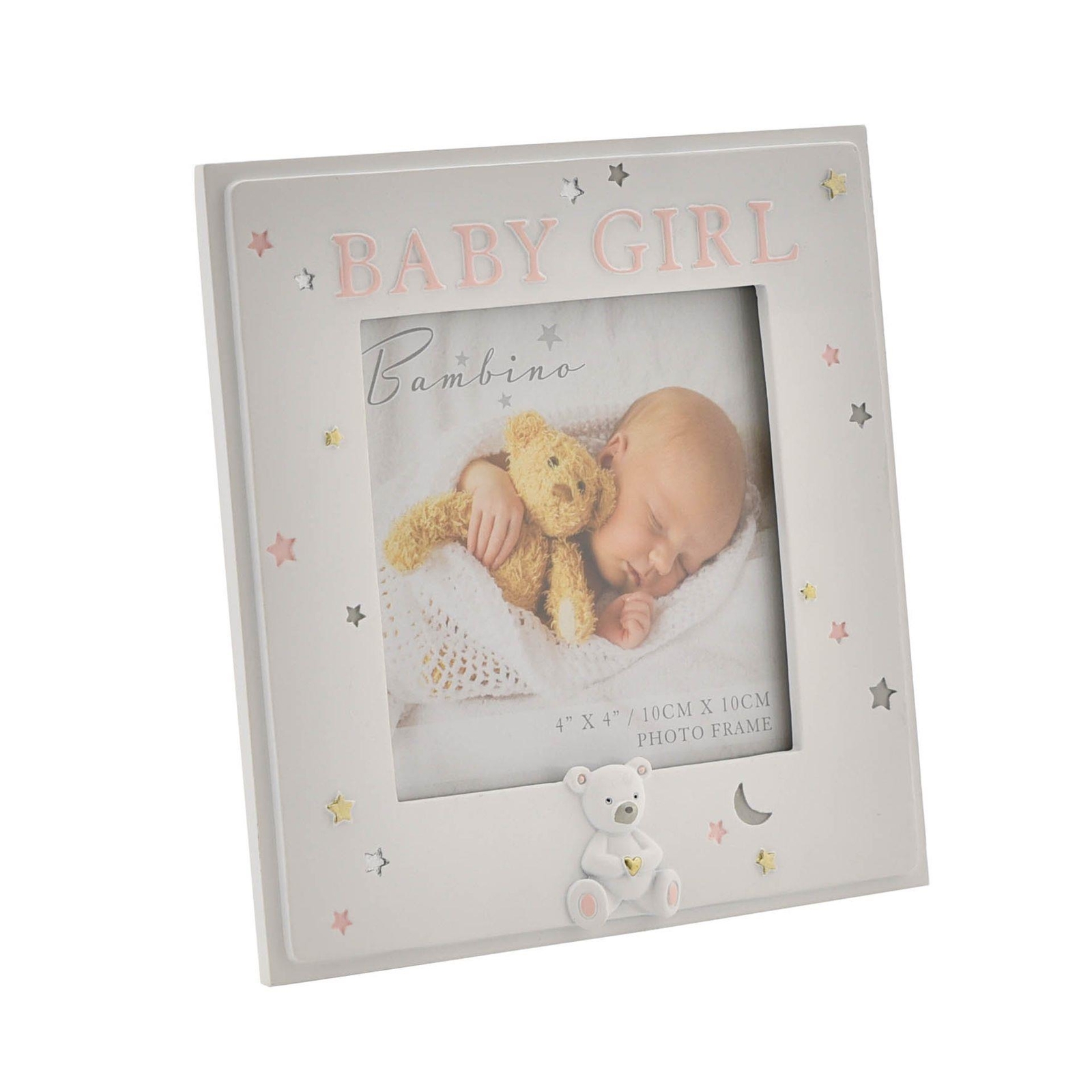 Baby 4” x 4” Photo Frame Bambino Cream Unisex – baby Girl