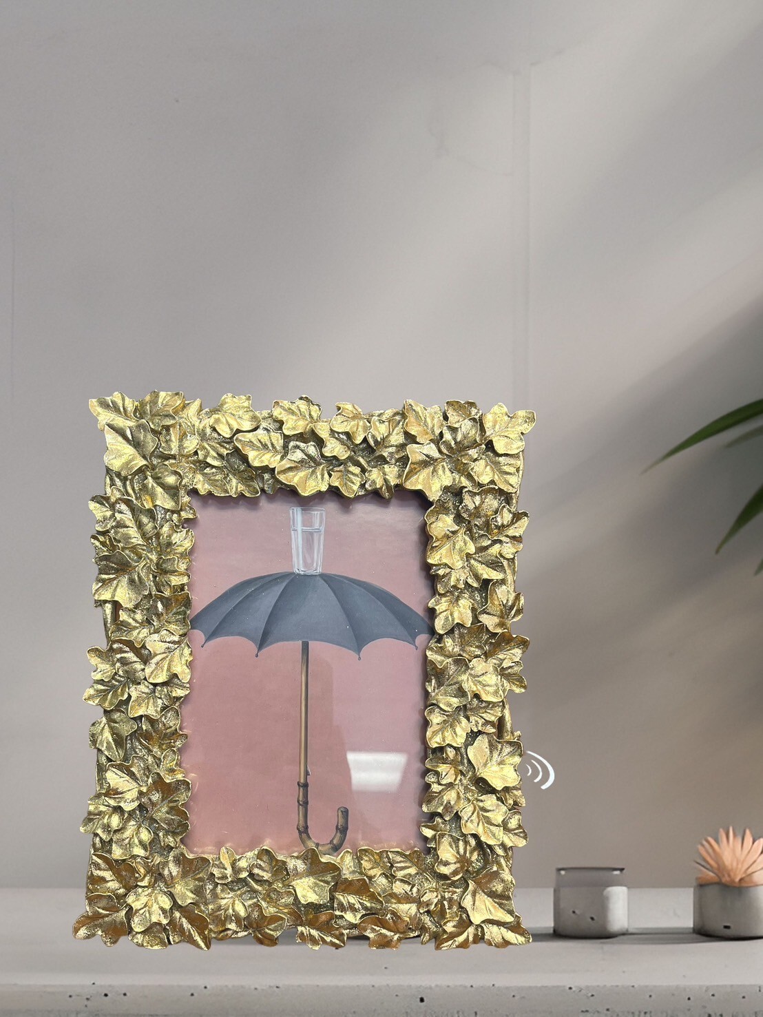 5×7 Golden Flower Picture Frame- Where memories bloom eternally