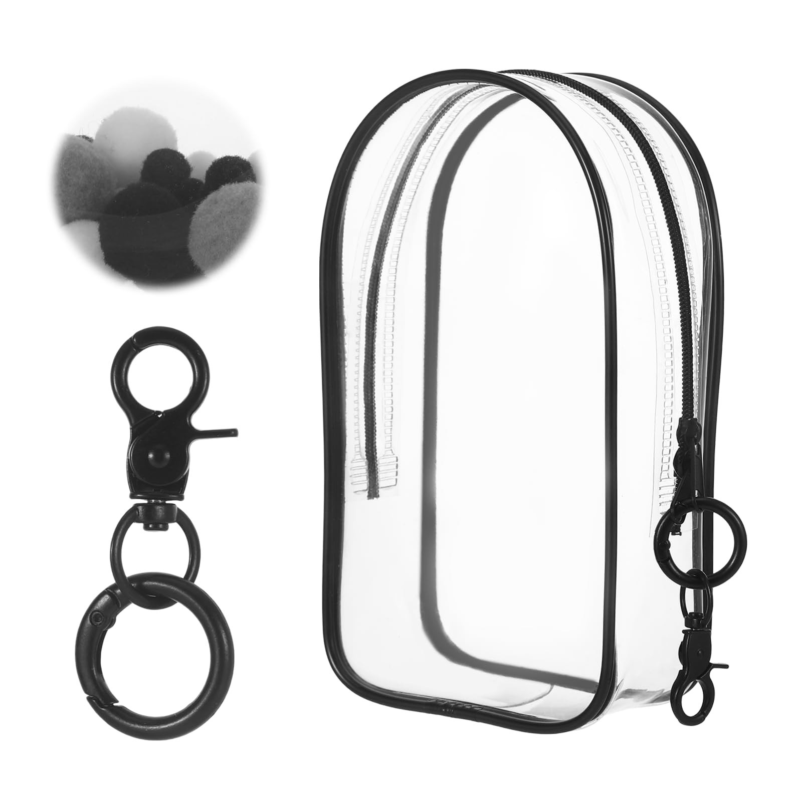 Clear Keychain Pouch, Keychain Figure Display Case for 17cm Doll, Waterproof …