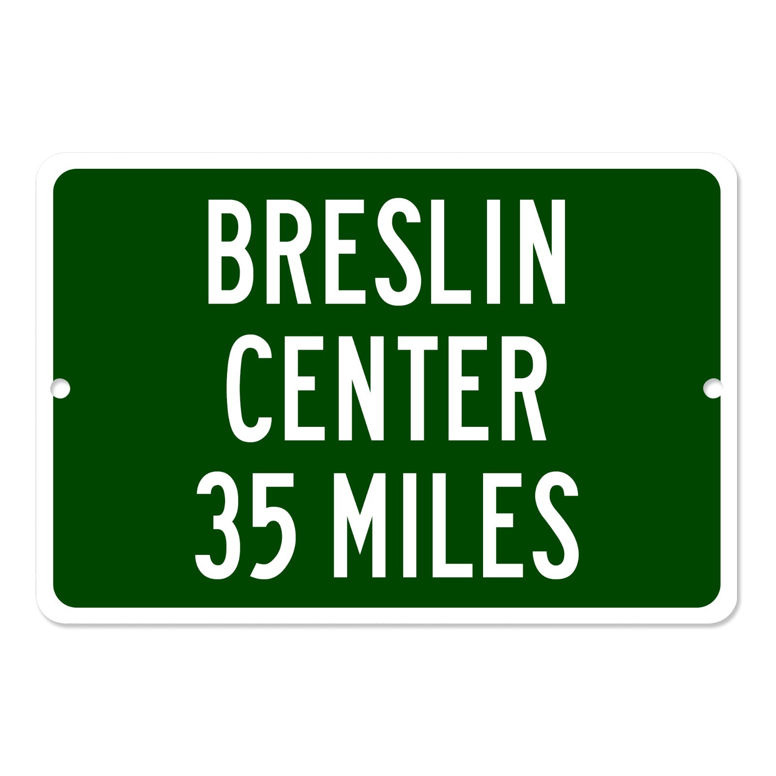 Breslin Center Custom Distance Sign Michigan State Spartans Basketball Fan Gift