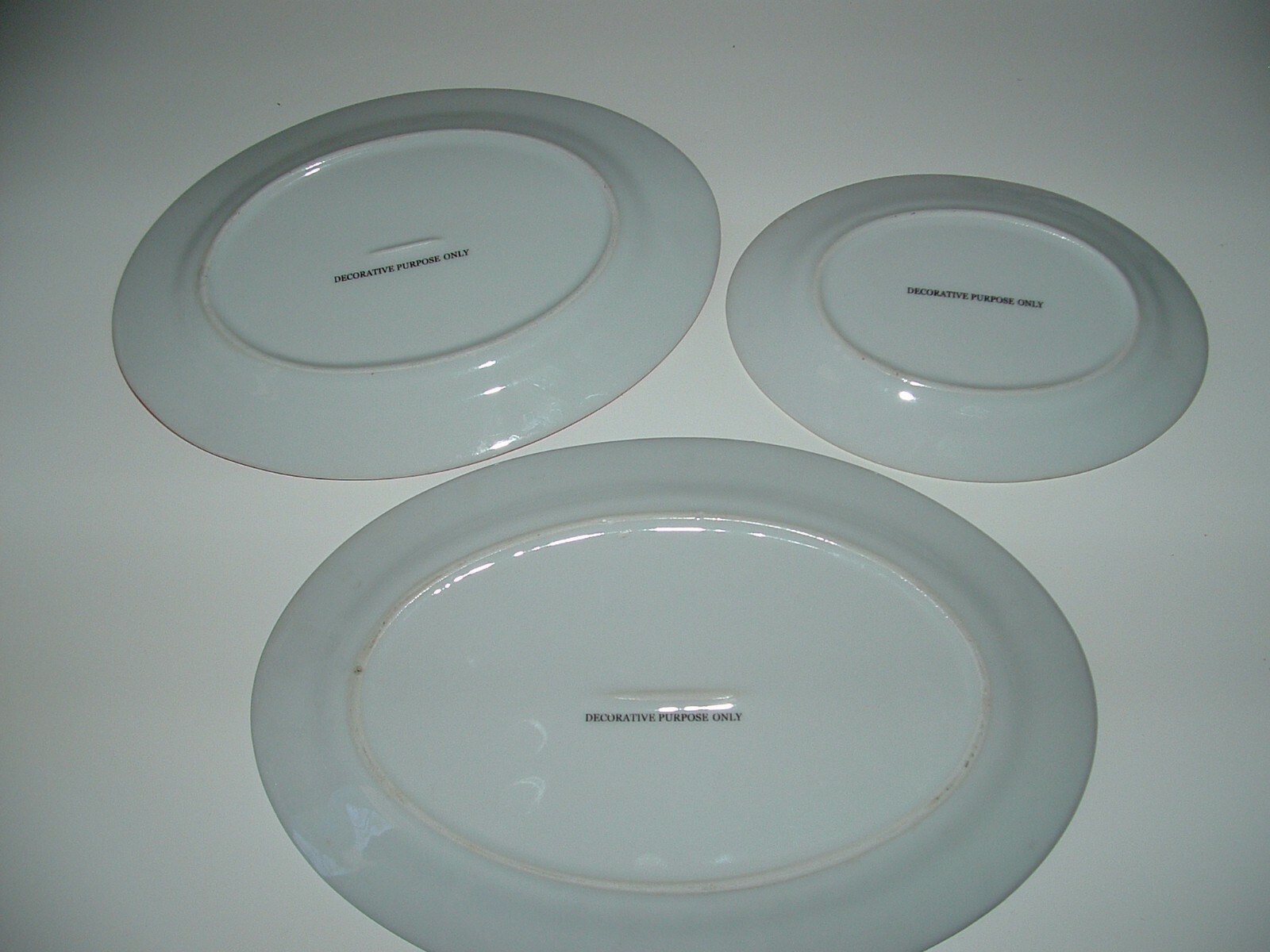Southwest Kachina Ceramic Tray Set (3), Decorative-Only, Age Unknown, pre-owned