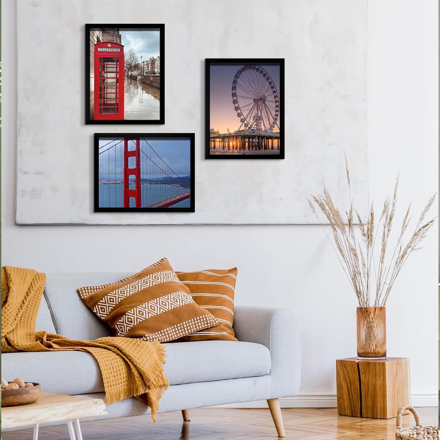 8X10 Picture Frame Wall Hanging Photo Frame Black 5 Pack
