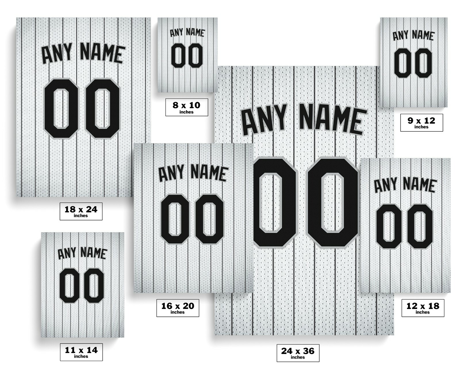 Chicago White Sox Jersey Print-Personalized Any NAME & NUMBER
