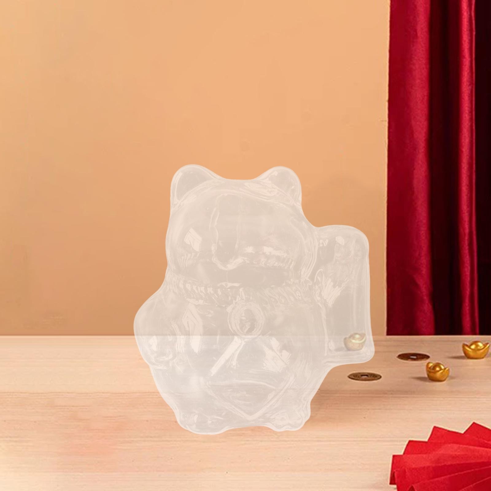 Glass Piggy Bank Novelty Clear Coin Saving Bottle for Bedroom Cabinet Shelf