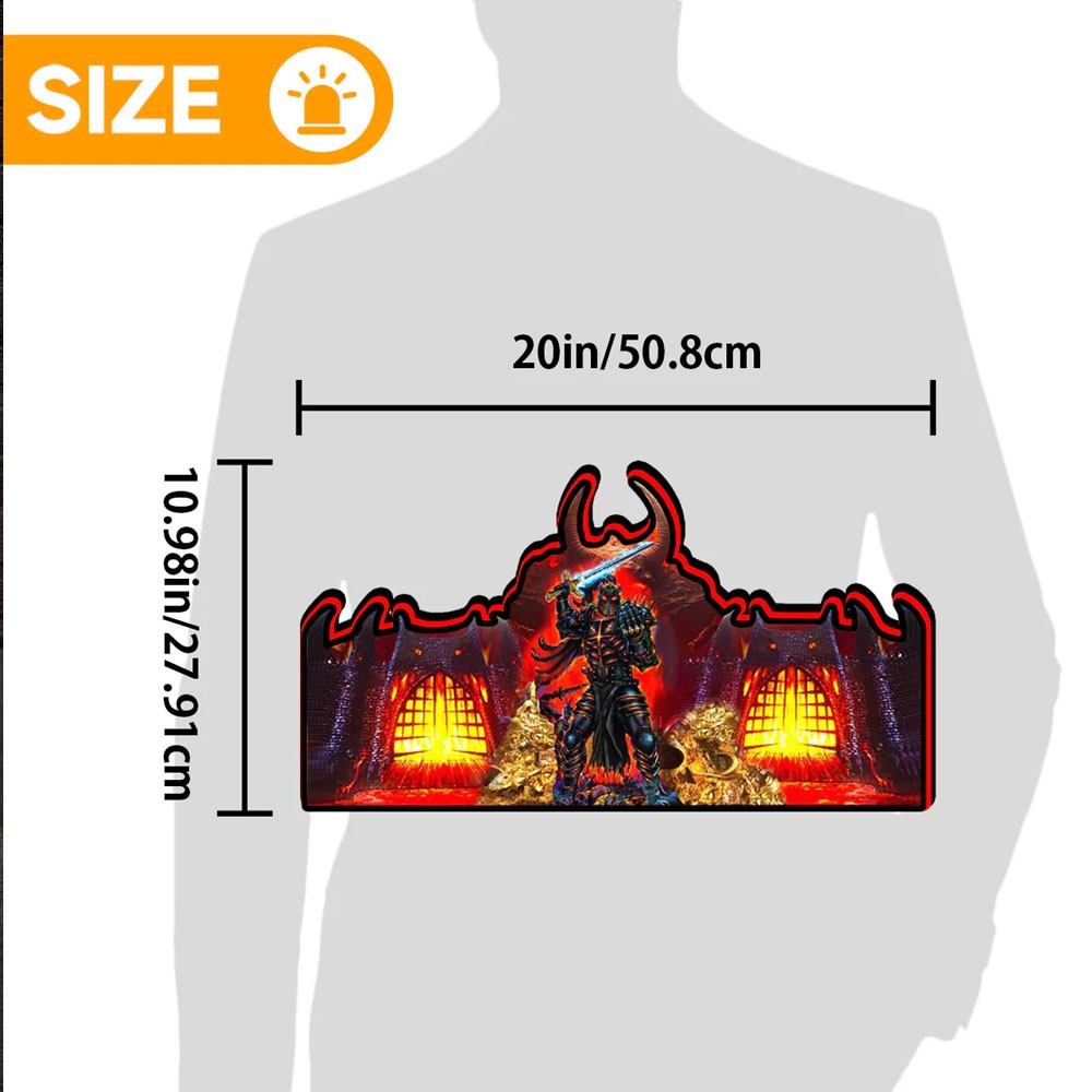 Black Knight Pinball Topper 3D Printed Led Lightbox Arcade Gaming Light Box