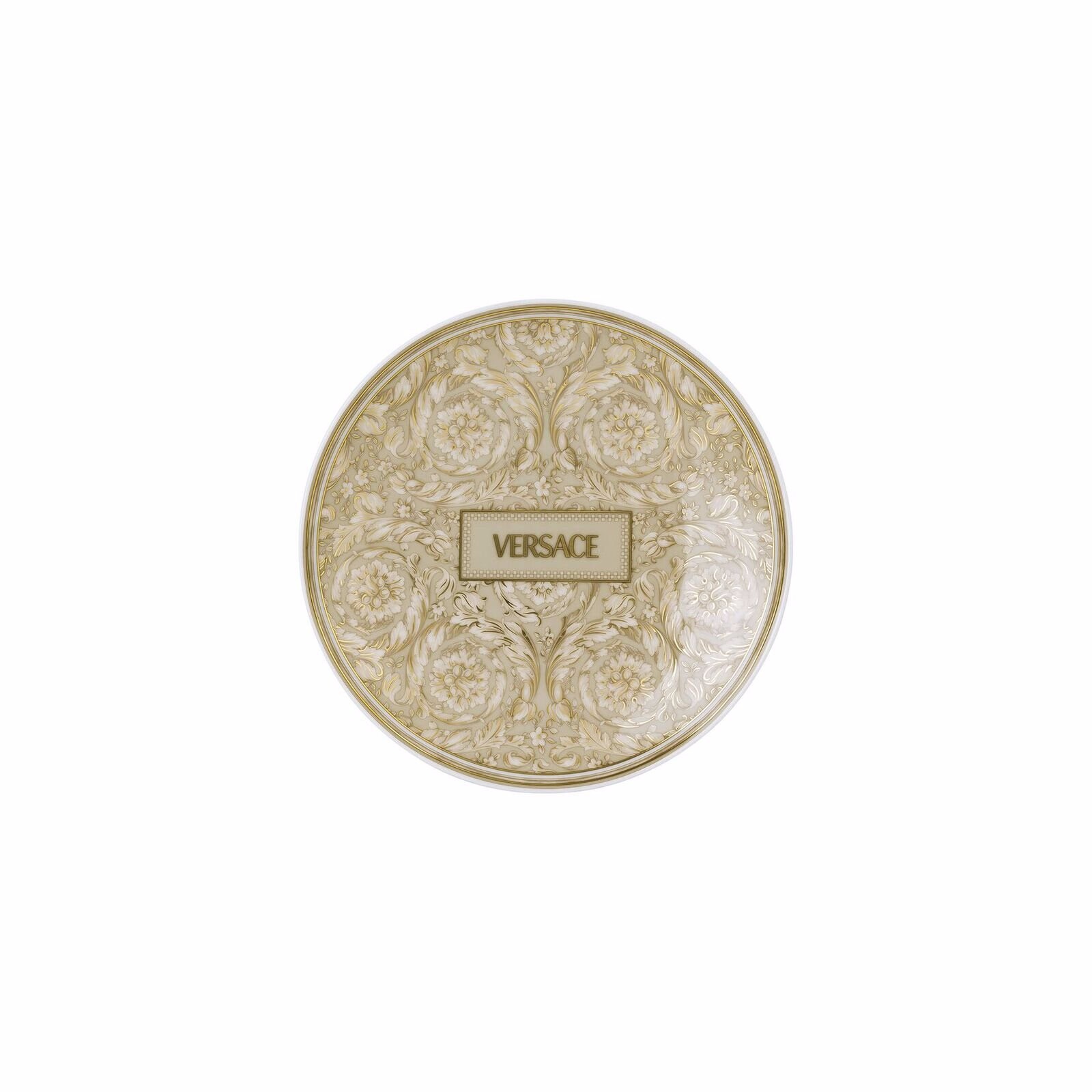 Versace Rosenthal – 17Cm Beige Baroque Plate – 17Cm Bread Plate