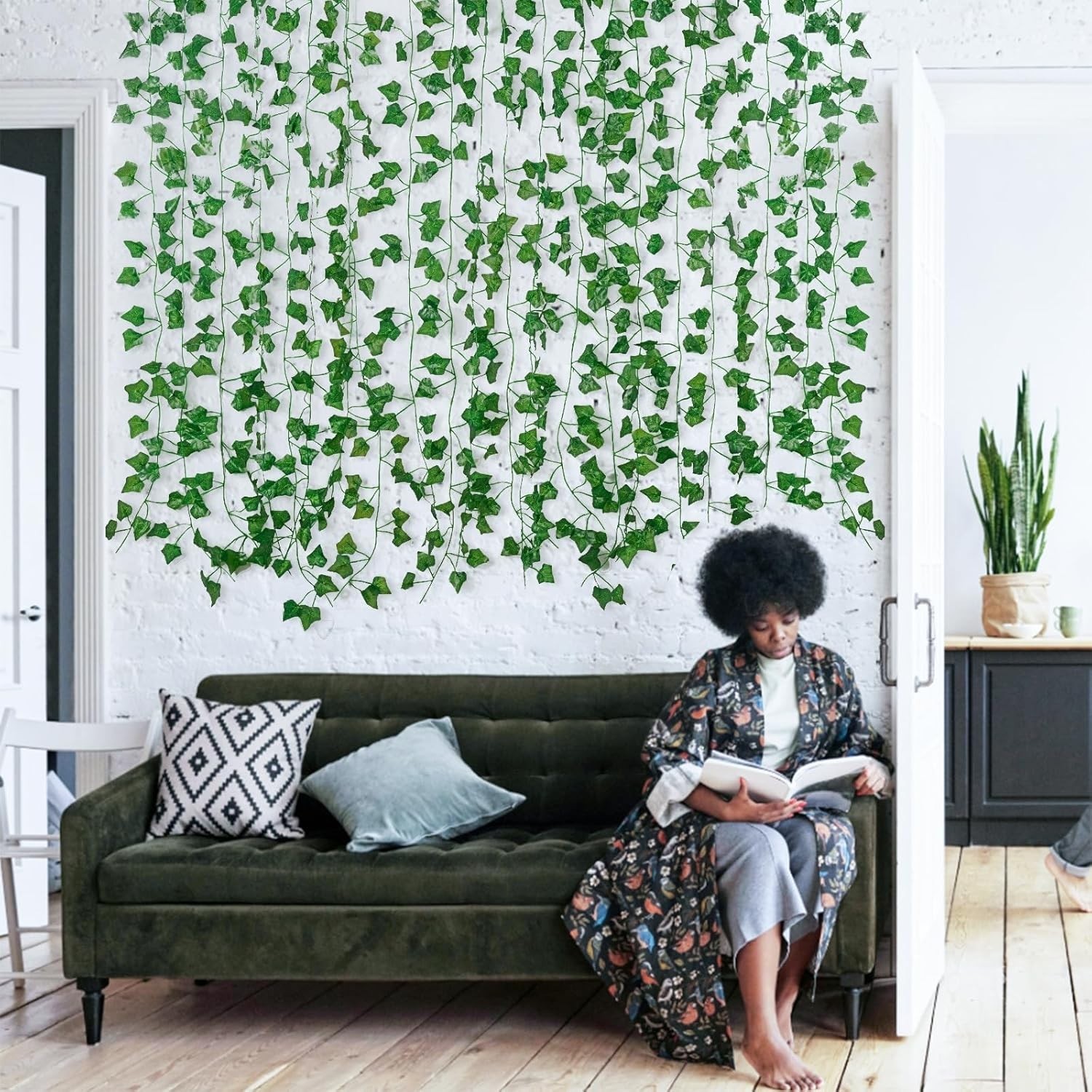 12 Pack Fake Ivy Vines – 84 Feet of Lifelike Hanging Greenery for All Occasions