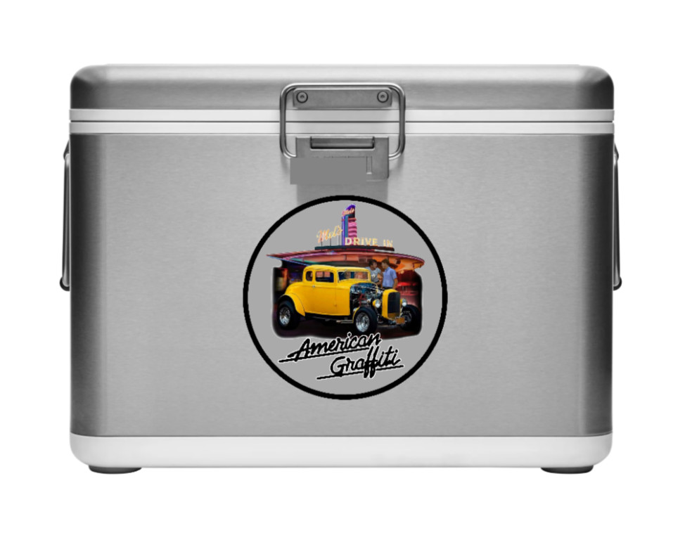 Movie – American Graffiti 4″ Vinyl Decal Handmade Vehicle Decor Laptop Cooler 26