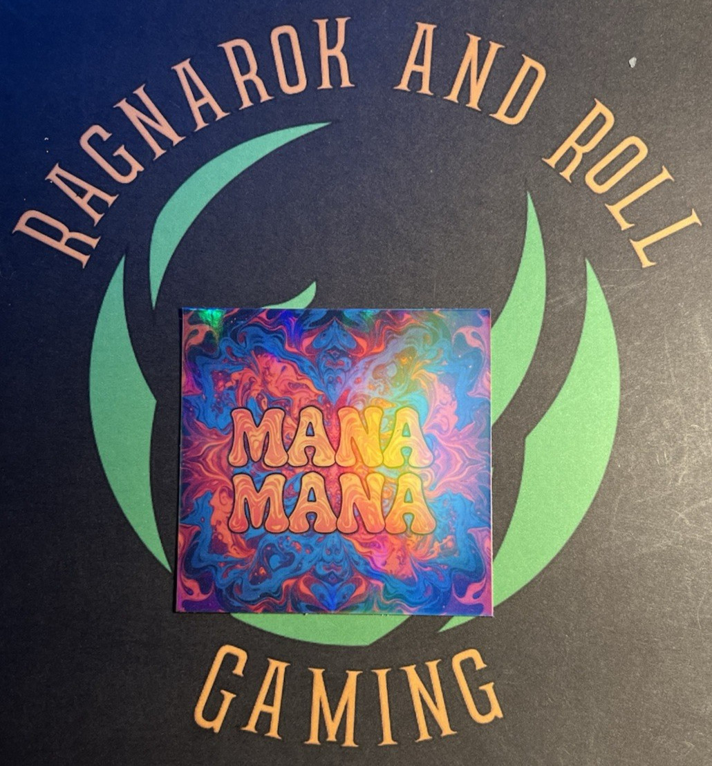 Mana mana – Vinyl Sticker – Rainbow Foil – Indoor/Outdoor/Dishwasher – 2.5″