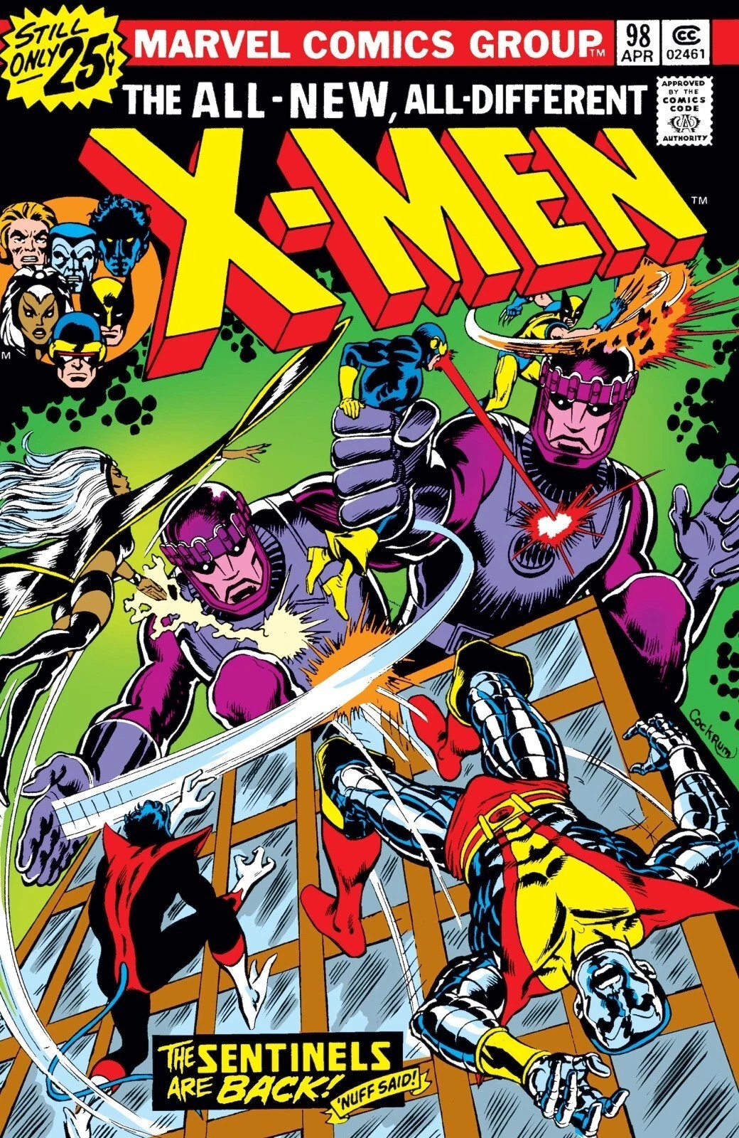 THE X-MEN #98 COMIC BOOK COVER poster print 11″x17″ home decor