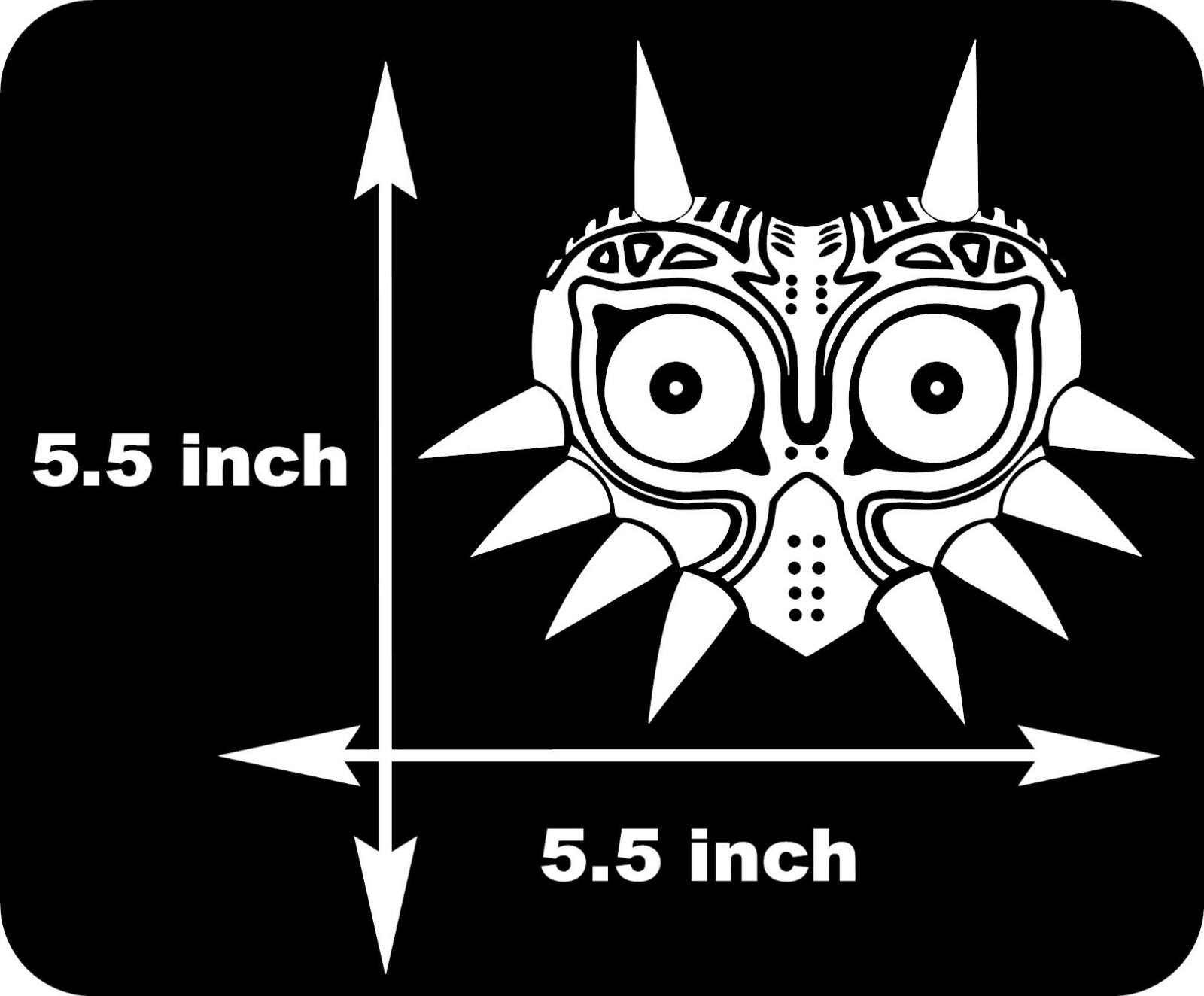 Zelda majora mask vinyl decal car truck 5.5″ x 5.5″ many color