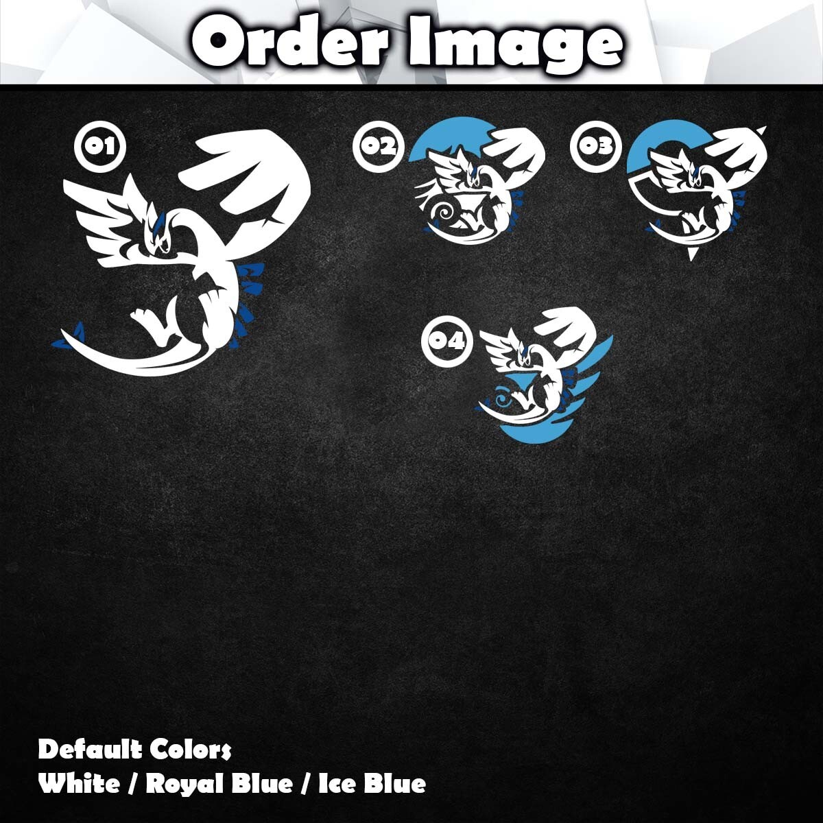 Lugia Vinyl Decal Sticker (Anime Video Game Monster Car Window Laptop PC Tower)