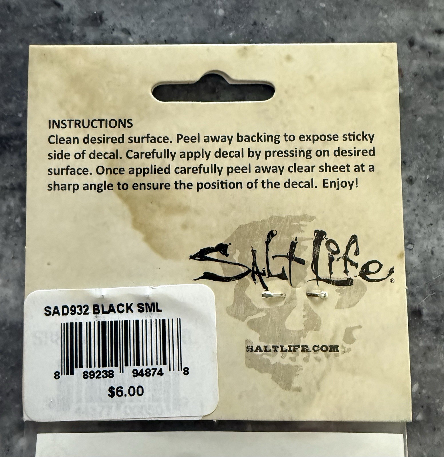 2 pcs Salt Life Vinyl Decal Sticker UV Rated for Car Boat Window Black Ocean