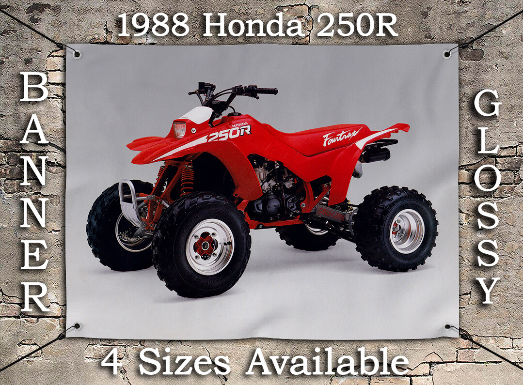 1988 HONDA FOURTRAX 250R TRX QUAD BANNER OEM FLYER AD