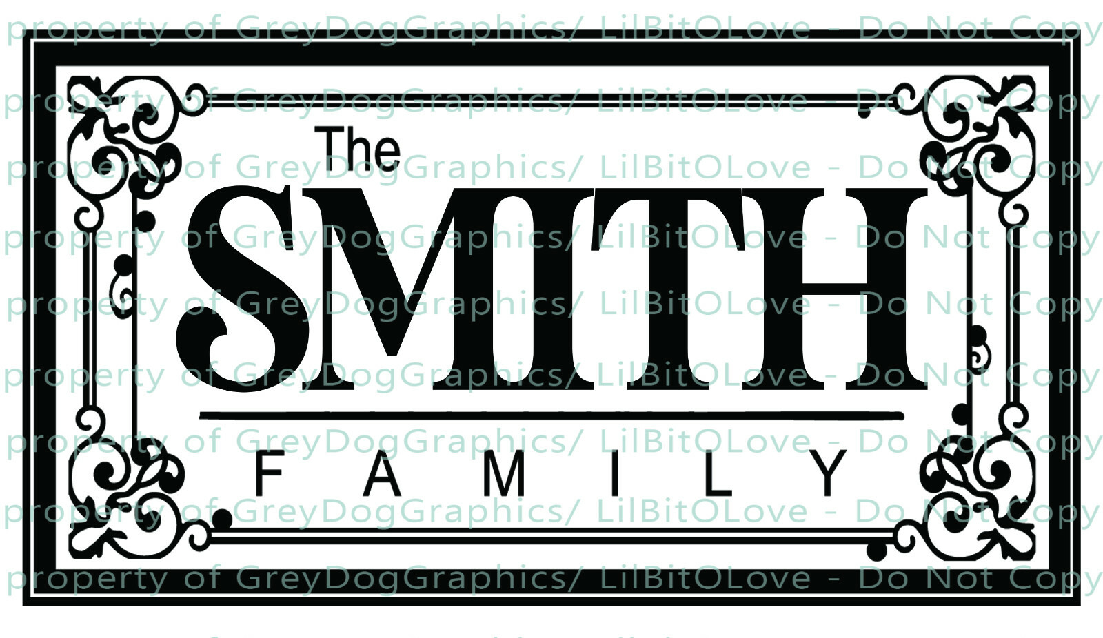Personalized Family Name Vinyl Wall Decal YOUR NAME Customized Various Sizes
