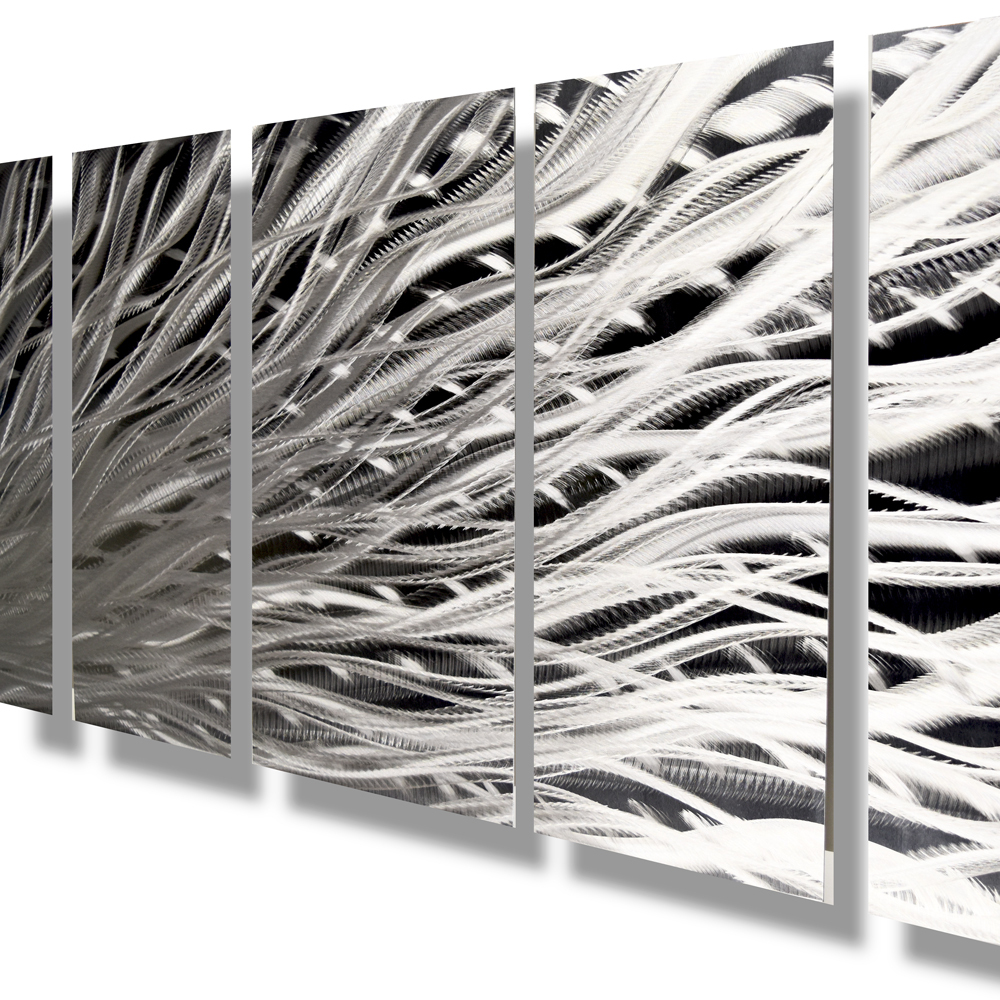 Modern Contemporary Abstract Metal Wall Art Painting Panels Decor – Brian Jones