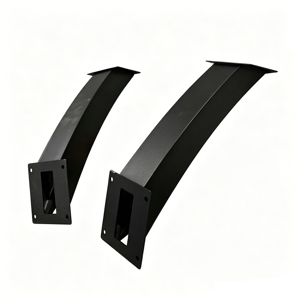 Arc 45° Angle Support Brackets 2″x4″(Actual:1.5”x3.5”) Heavy Duty Steel 2 Pack