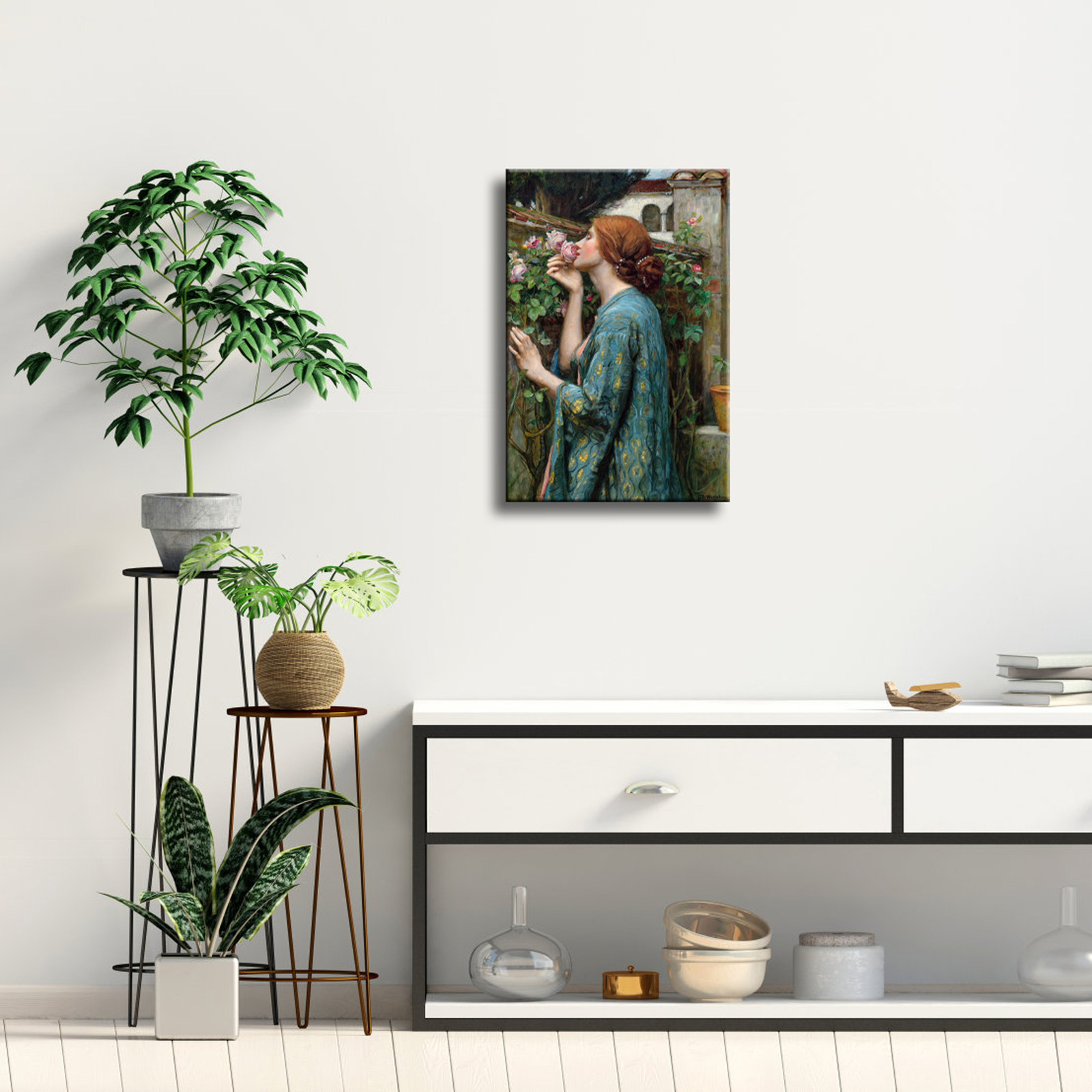 Canvas Wall Art The Soul Of The Rose by John William Waterhouse Classic Art