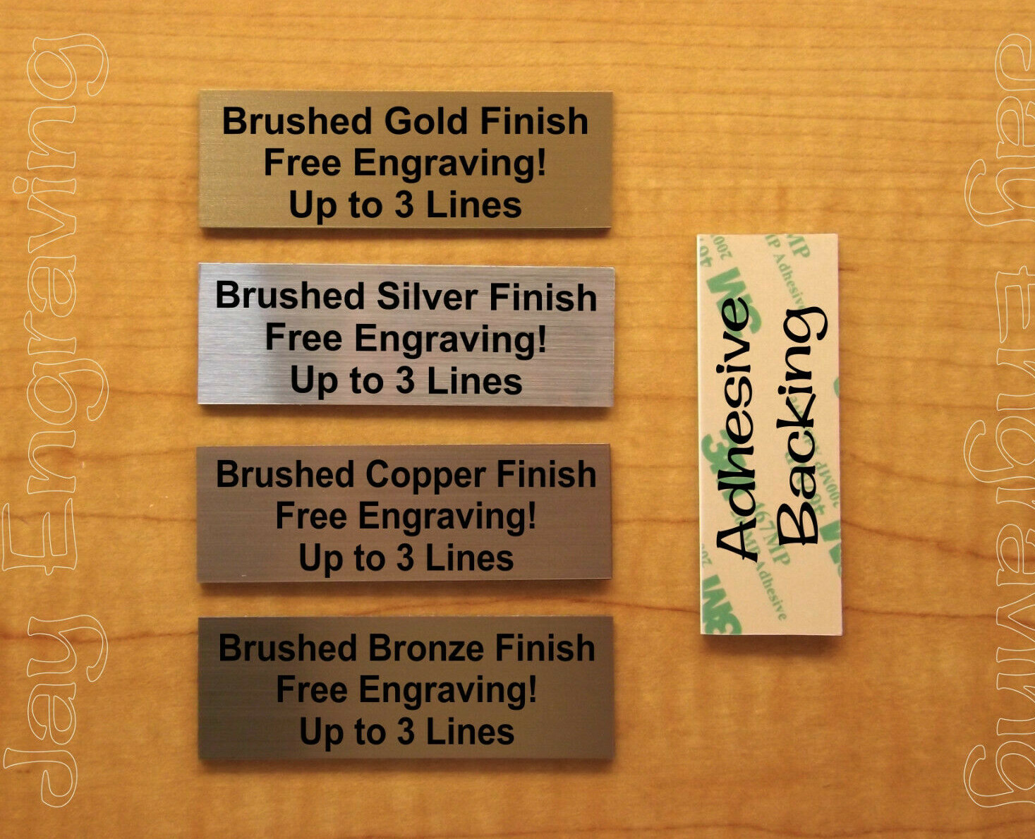 Custom Engraved 1×3 Plate – Adhesive-Backed Personalized Customized Sign Plaque