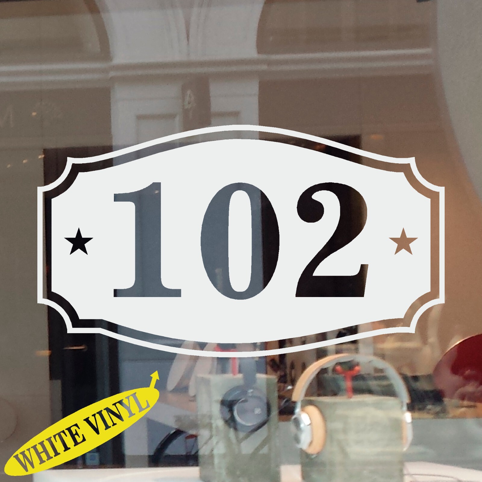 Custom Number Decal for House Address Business Door Suite Locker Vinyl Sticker