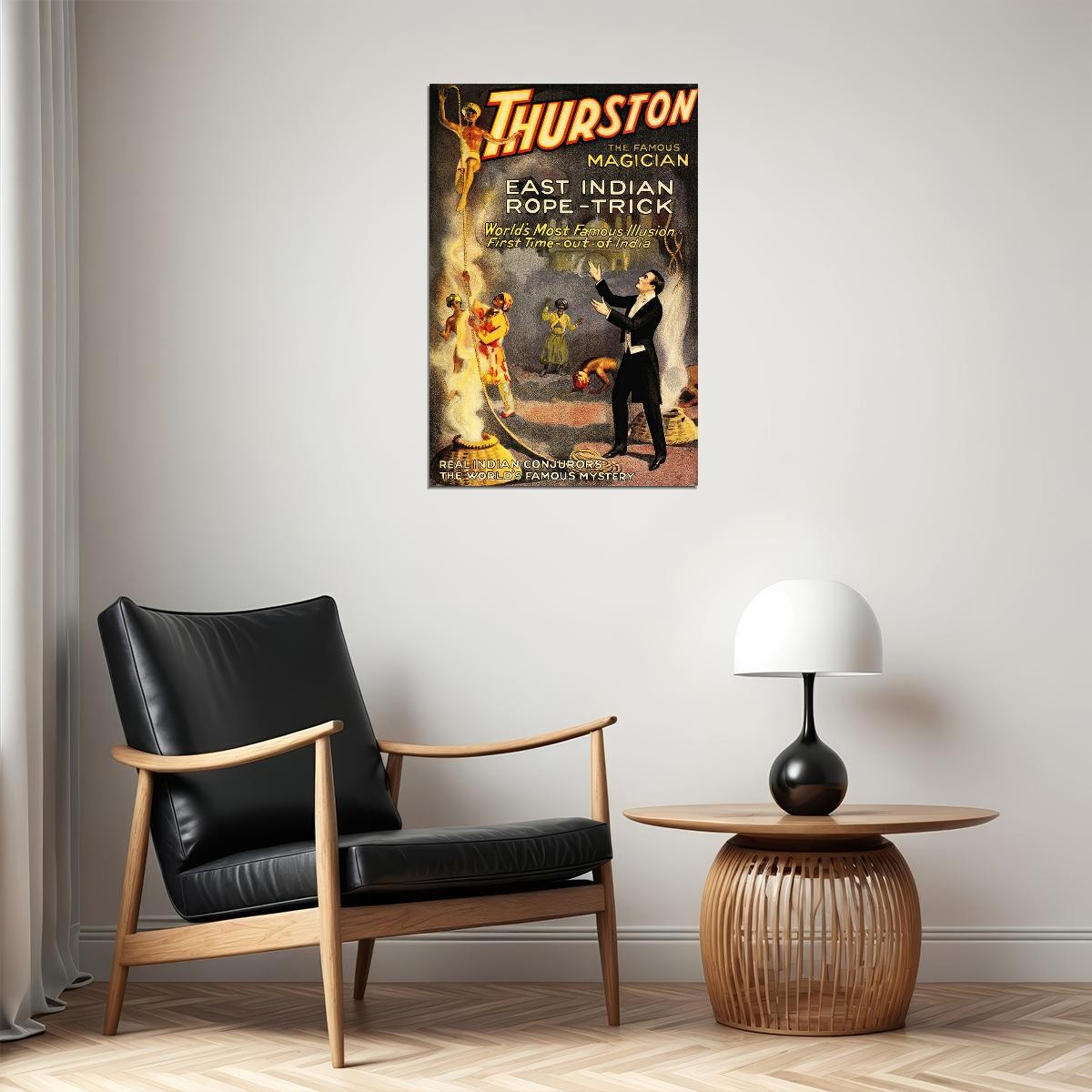 365286 Magic Magician Thurston East India Illusion Rope Trick Poster