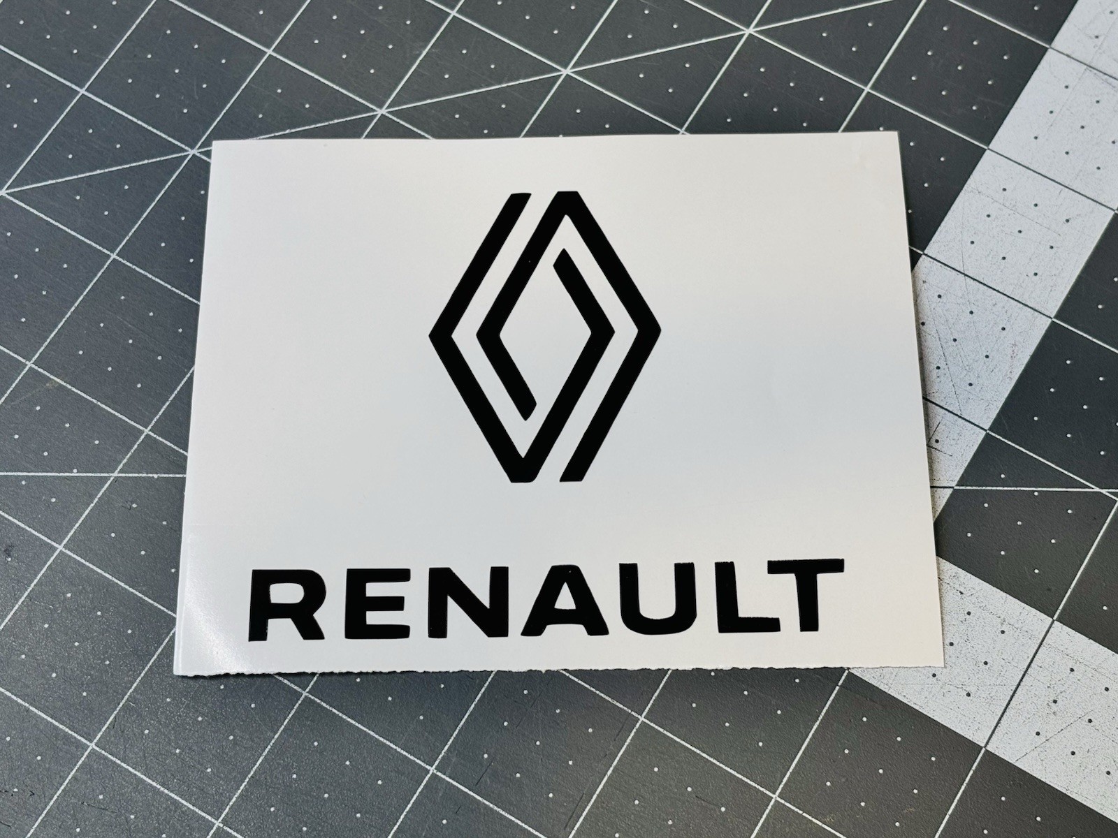 Renault Die Cut Vinyl Decal 2 Styles, Many Sizes/Colors FREE Ship