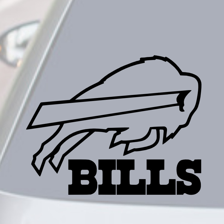 BUFFALO BILLS VINYL DECAL STICKER CAR REAR WINDOW BUMPER NFL FOOTBALL TEAM LOGO