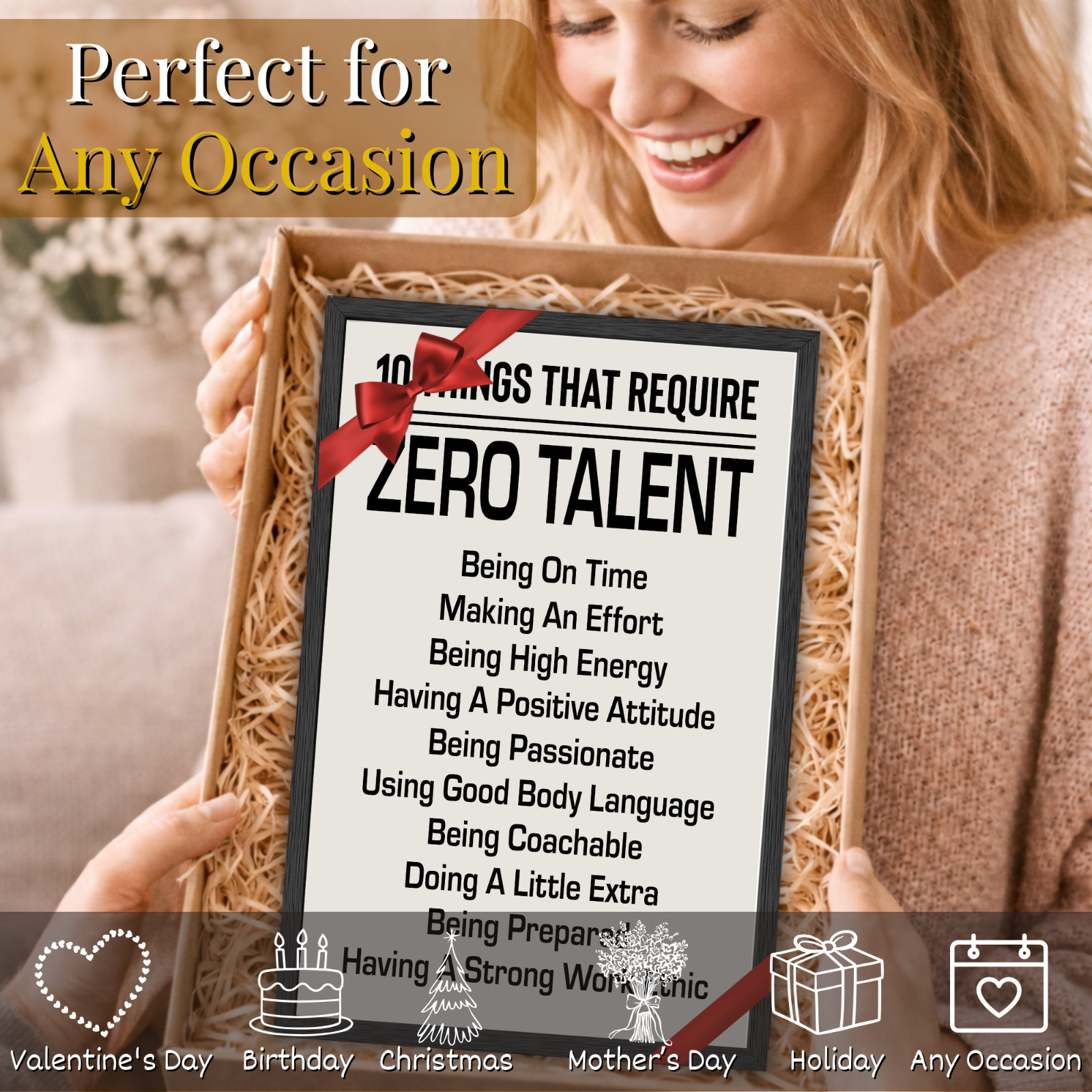 Framed 11×17 Inspirational Quotes Motivational Poster Home Office Decor Wall Art