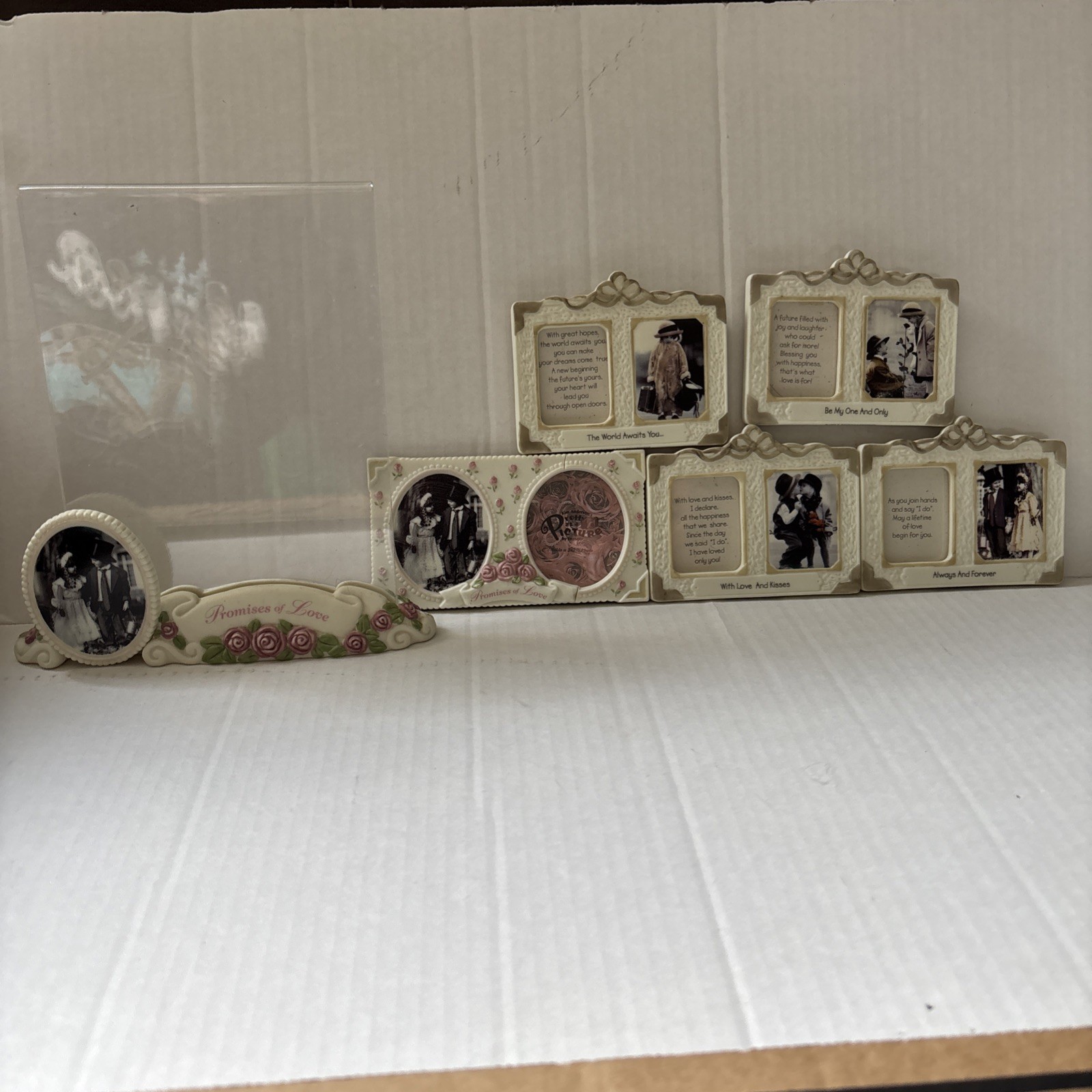 1996 PRETTY AS A PICTURE ASSORTED MINI PICTURE FRAMES – LOT OF 5 (see Descript)