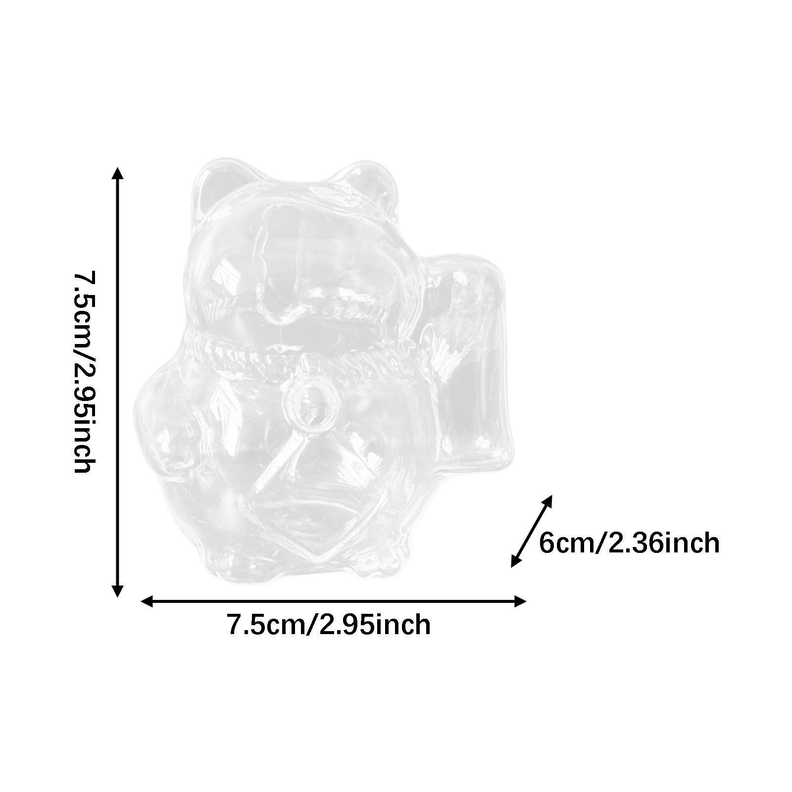 Glass Piggy Bank Novelty Clear Coin Saving Bottle for Bedroom Cabinet Shelf