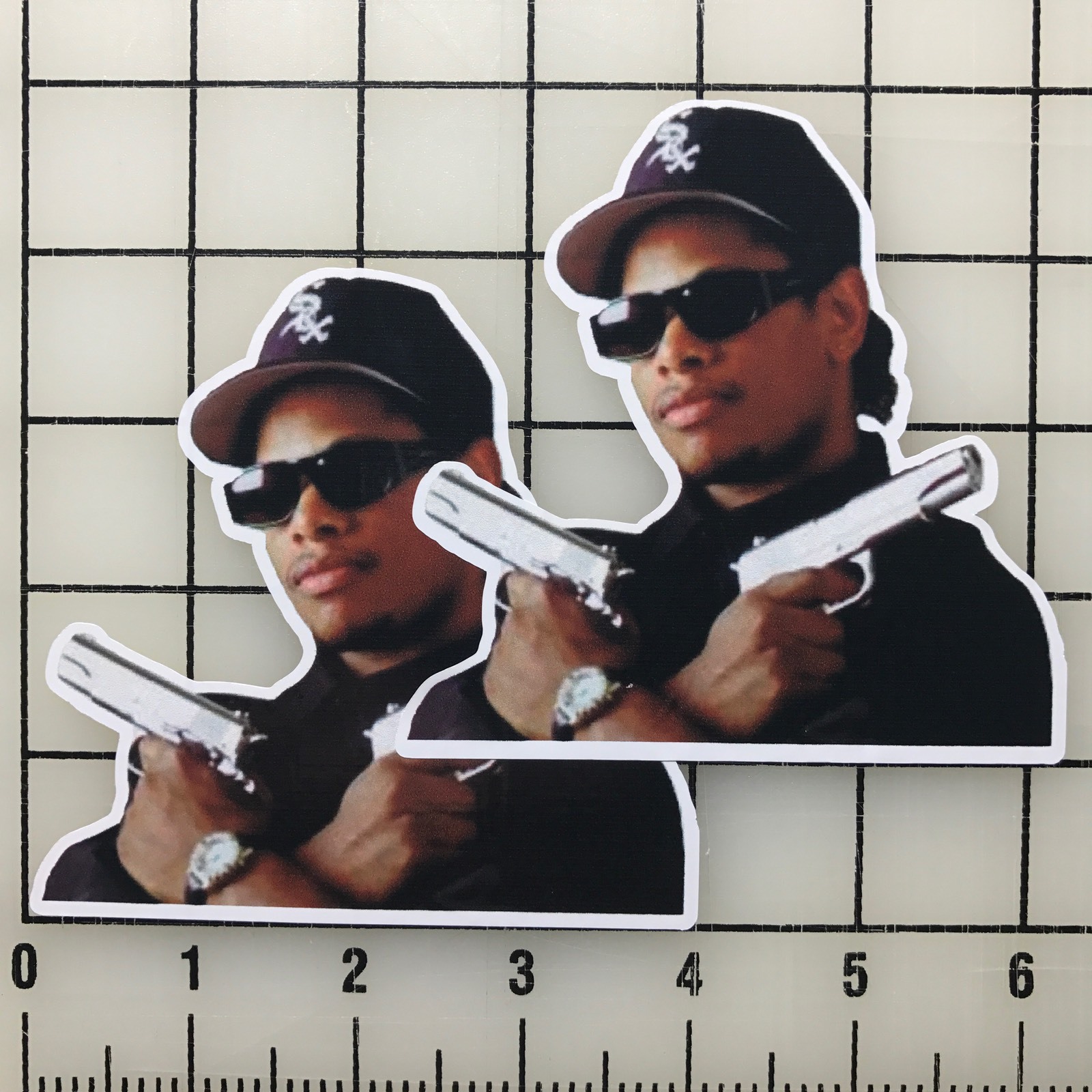 Eazy-E 4″ Wide Multi-Color Vinyl Decal Sticker – BOGO