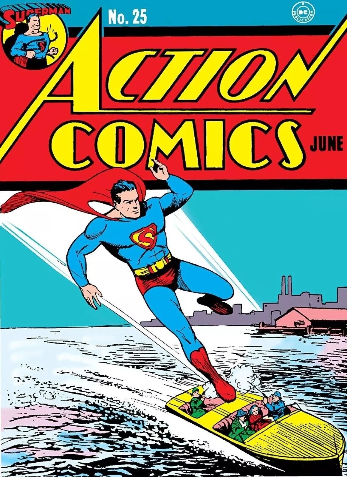 ACTION COMICS #25 COMIC book COVER Poster print 11″x17″ inches
