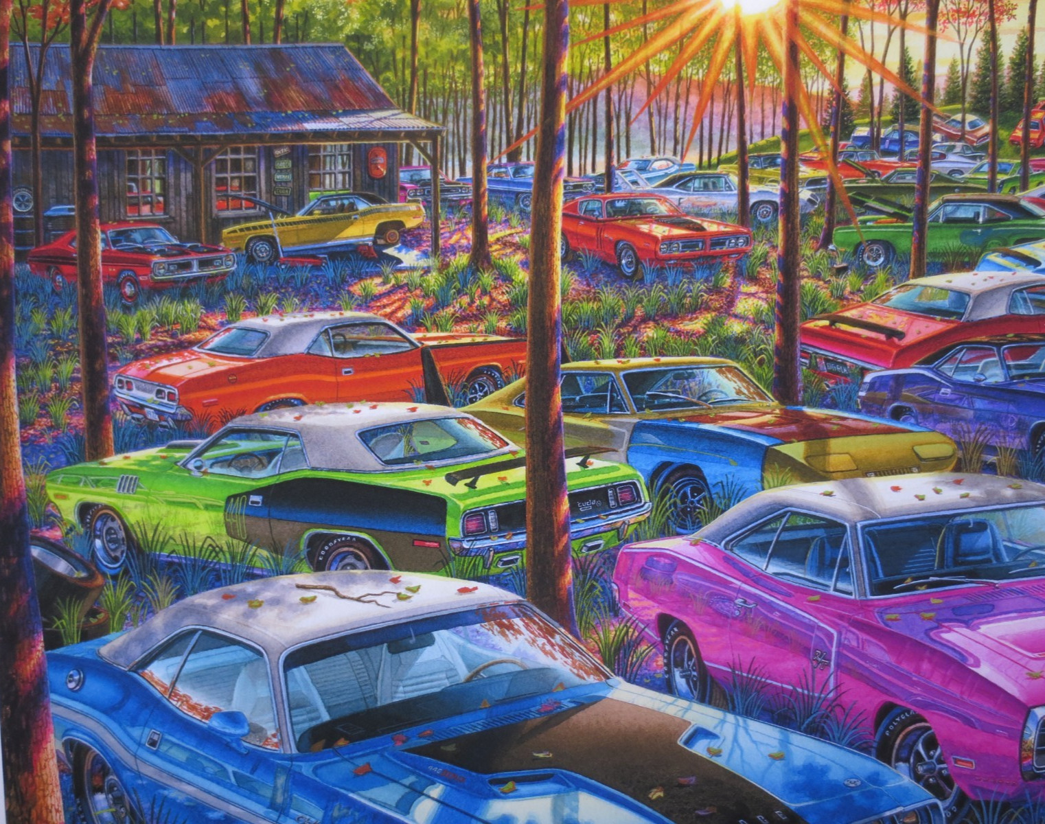 DODGE CHARGER PLYMOUTH ’CUDA ART THEY ALL CAME WITH THE FARM 1970 1971 MOPAR 426
