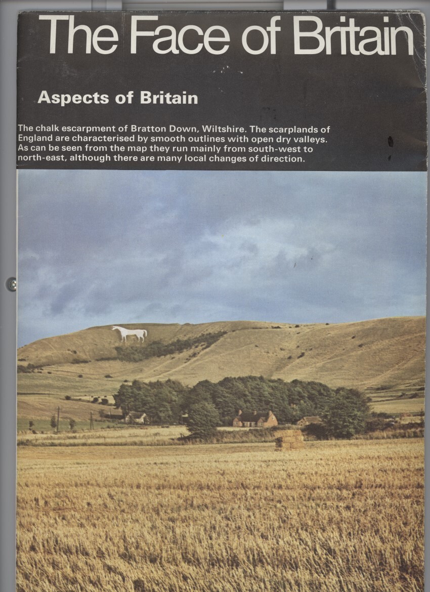THE FACE OF BRITAIN: ASPECTS OF BRITAIN /TWO-SIDED HUGE WALL POSTER WITH MAP