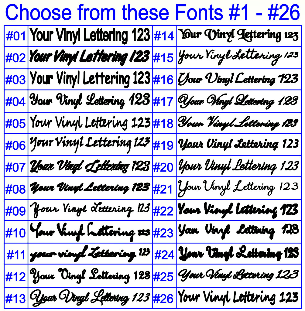 Custom Text Vinyl Decal Personalized Lettering Window Yeti Cup Sticker 10 Sizes