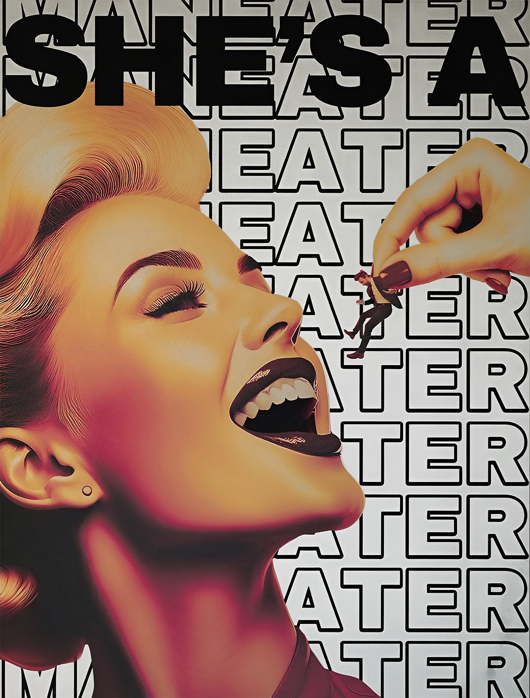 Meneater Pop Art Giantess Premium POSTER MADE IN USA