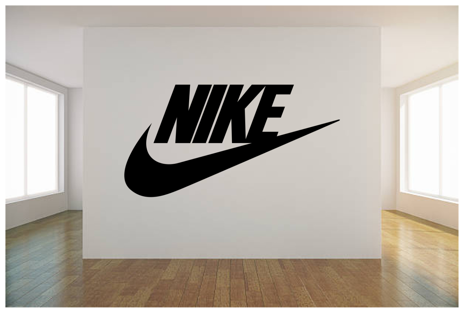NIKE LOGO CHECK MARK WALL VINYL ART DECAL 36X18″ BEDROOM HOME DECOR