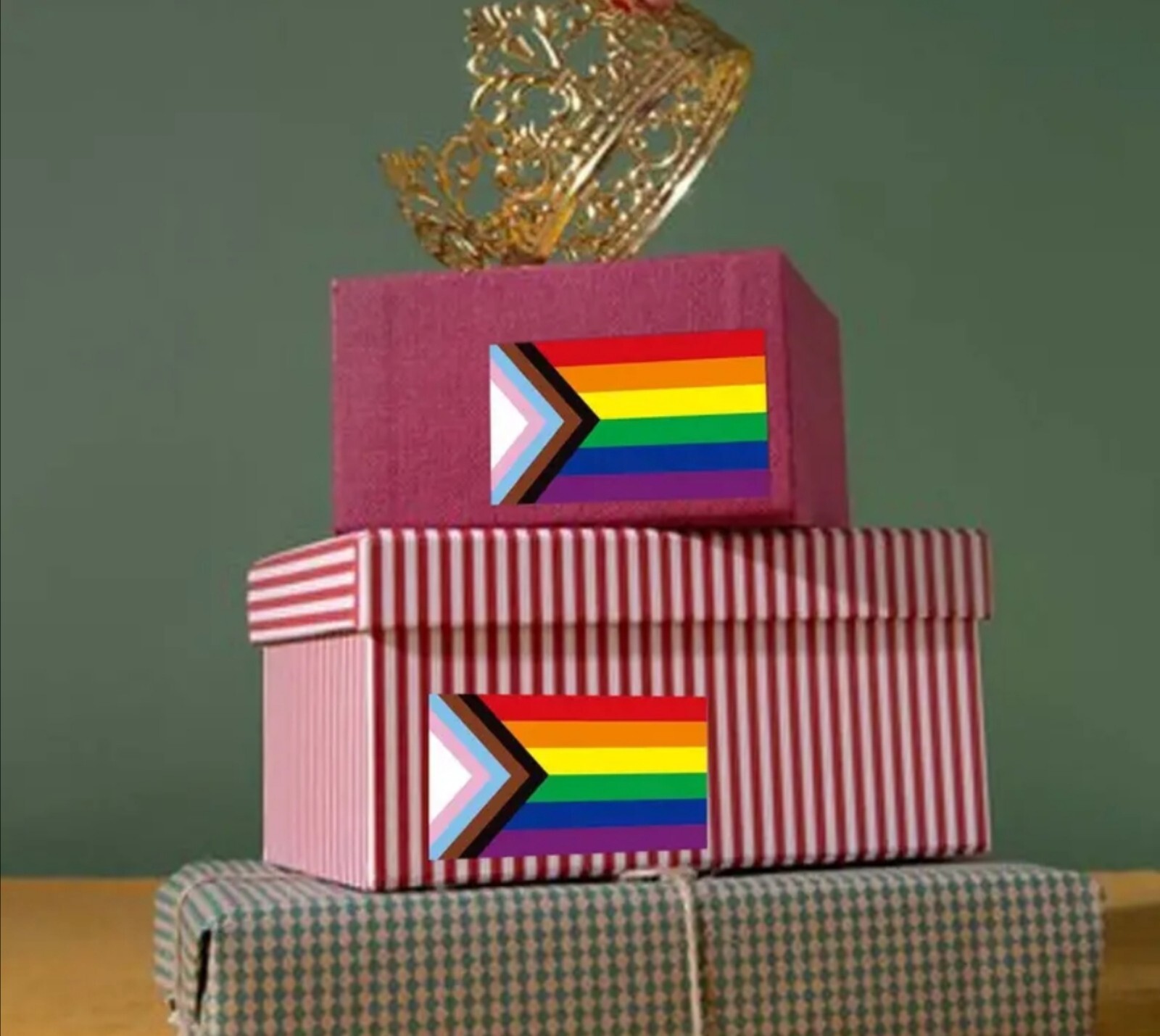 10 PCS Gay Queer LGBTQ+ Rainbow Progress Pride Flag Stickers BRAND NEW