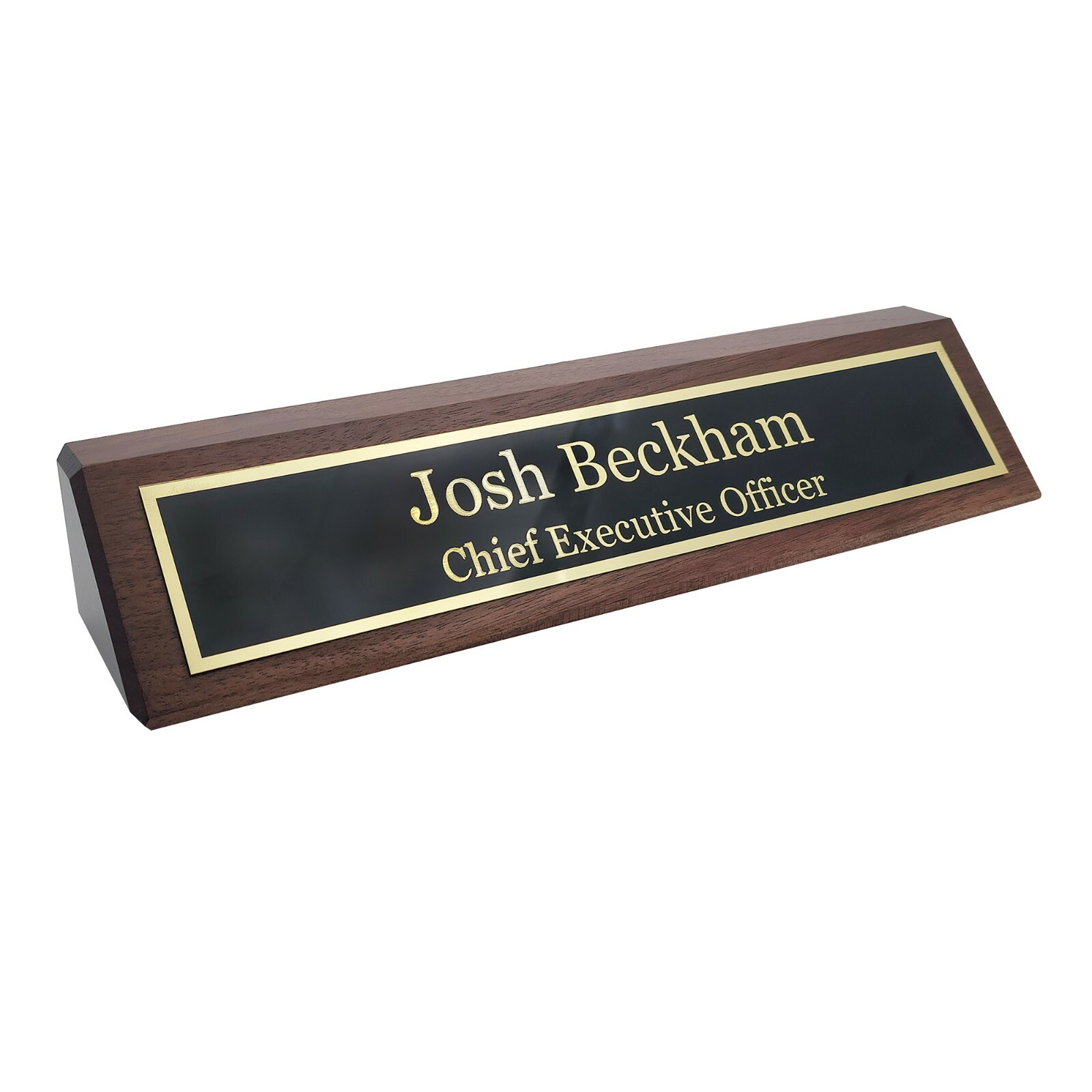 Elegant Wood Name Plate for Desk | The Perfect Desk Name Plate Personalized Gift