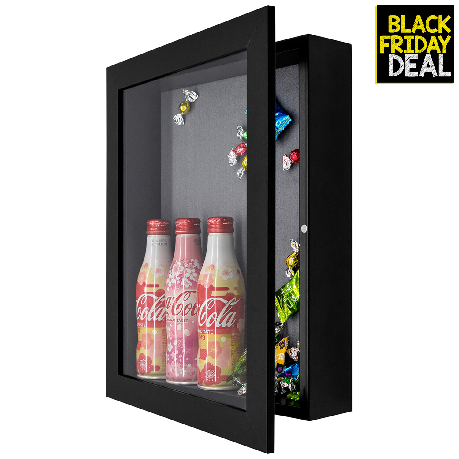 11×14 Shadow Box Black Frame Display Case 2″ inch Depth Memorabilia Awards Medal