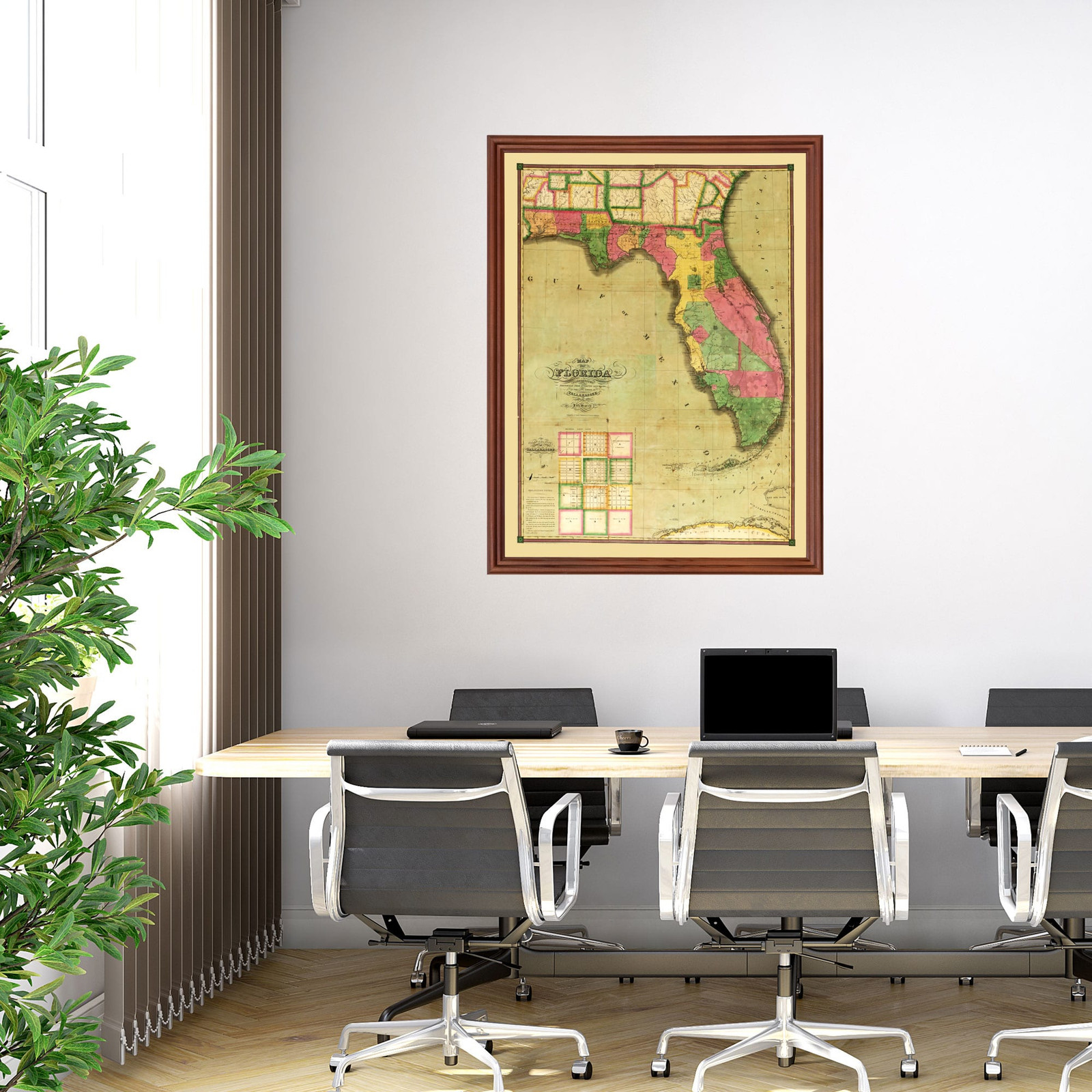 Old Map of Florida 1829 – Vintage Florida Art