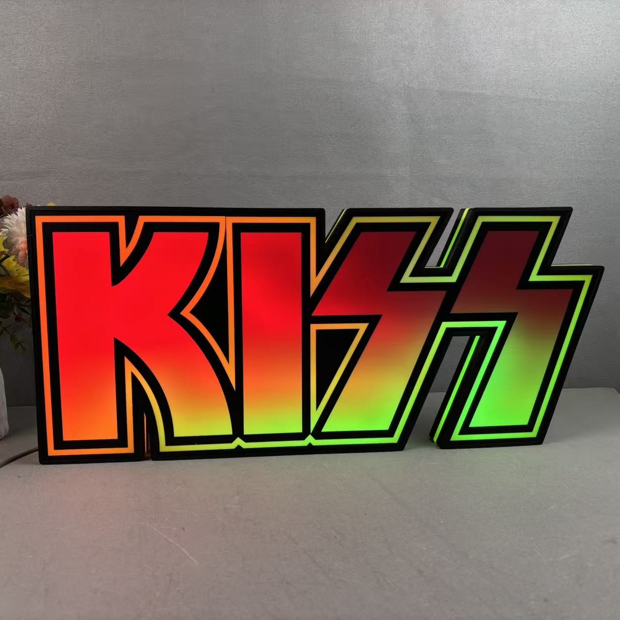 Kiss Topper Logo Led Lightbox Pinball Arcade Decor for Kiss Pinball Machine