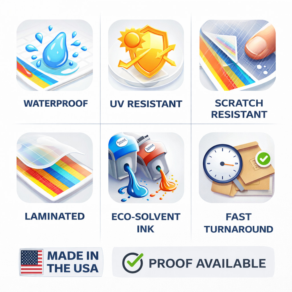 Custom Logo Stickers Vinyl Die Cut Decals Waterproof UV Resistant 2″-20″